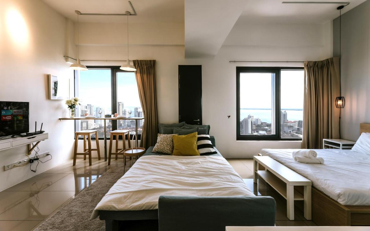 Muji Studio 2 - Seaview At 218 Tropicana Near Komtar Food Heaven With Netflix & Tv Box George Town Ngoại thất bức ảnh